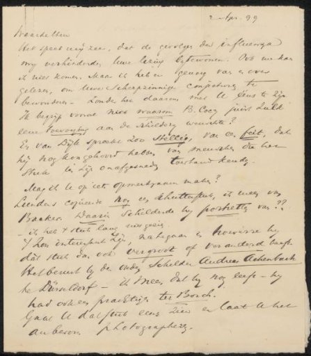 Letter to Jan Veth