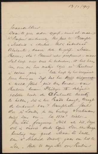 Letter to Jan Veth