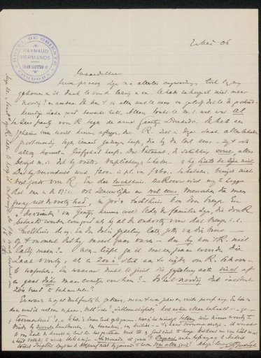 Letter to Jan Veth