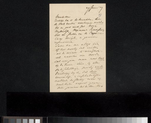 Letter to Jan Veth