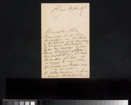 Letter to Jan Veth