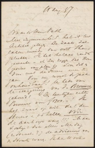 Letter to Jan Veth