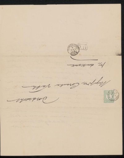 Letter to Cornelia Johanna Veth