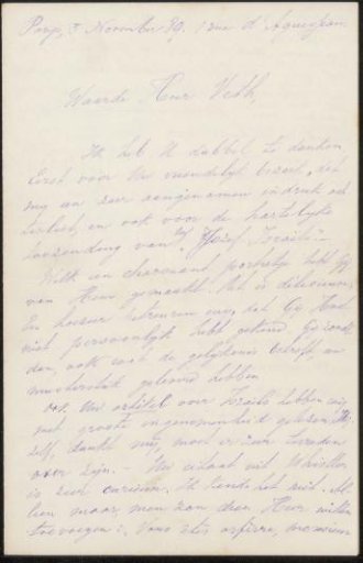Letter to Jan Veth