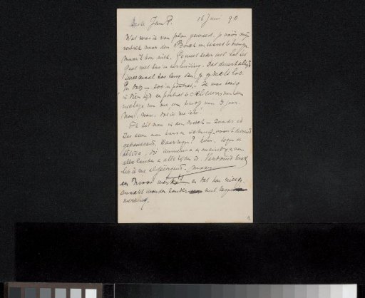 Letter to Jan Veth