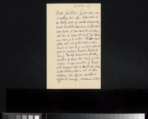 Letter to Jan Veth