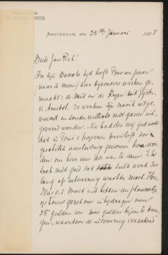 Letter to Jan Veth