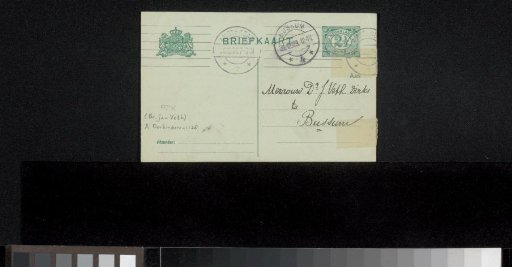 Postcard to Anna Dorothea Dirks