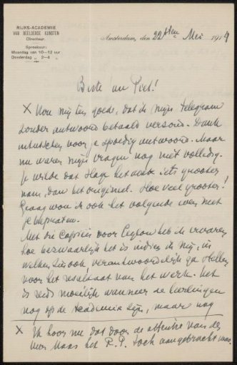 Letter to Jan Veth