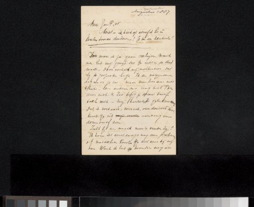 Letter to Jan Veth
