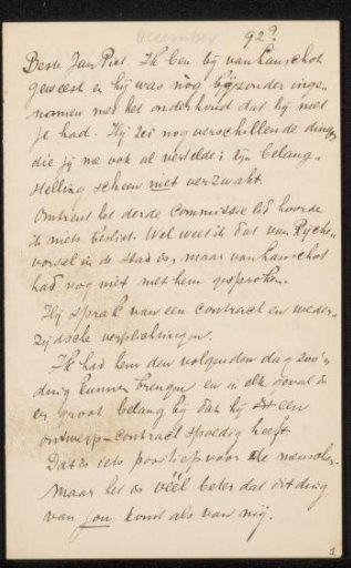 Letter to Jan Veth