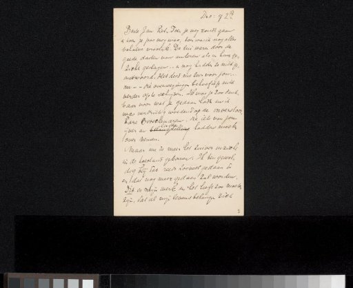 Letter to Jan Veth