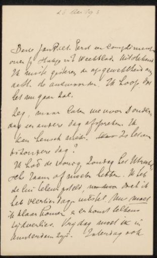 Letter to Jan Veth