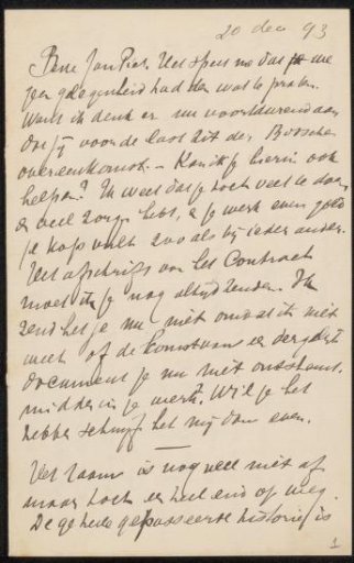 Letter to Jan Veth