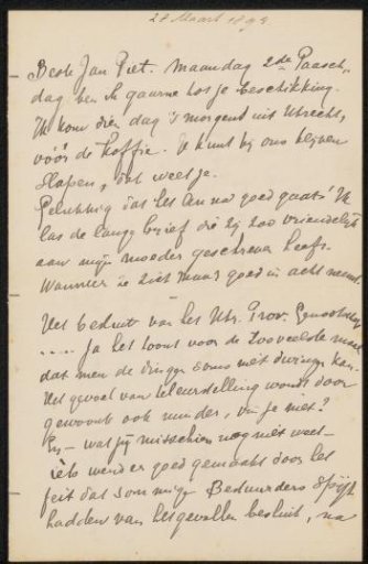Letter to Jan Veth