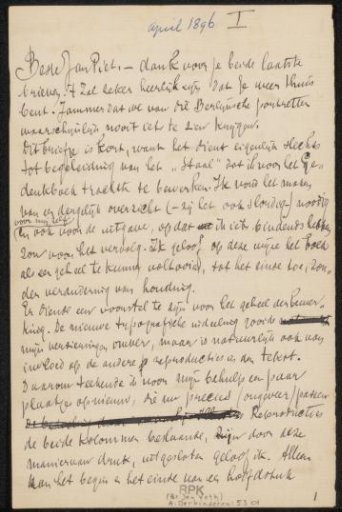 Letter to Jan Veth