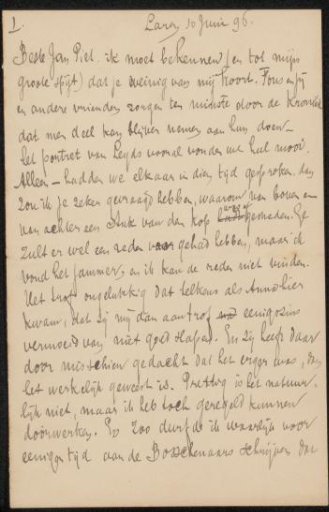 Letter to Jan Veth