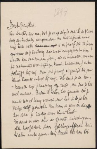 Letter to Jan Veth