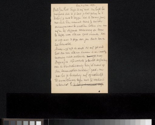 Letter to Jan Veth