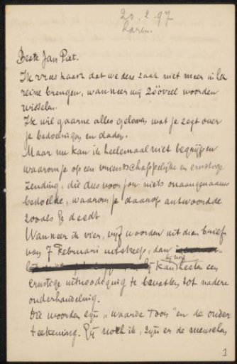 Letter to Jan Veth