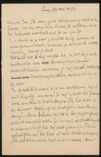 Letter to Jan Veth