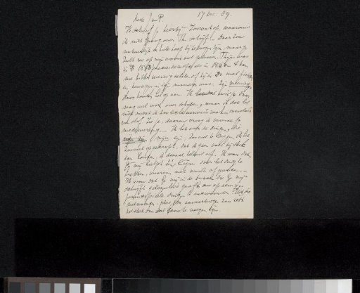 Letter to Jan Veth