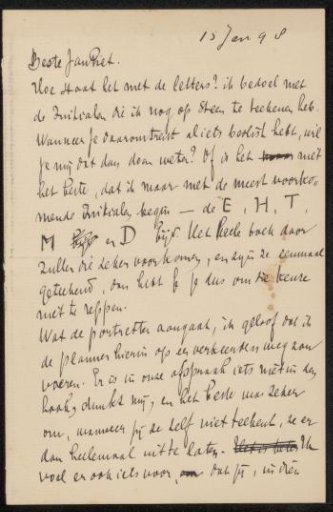 Letter to Jan Veth