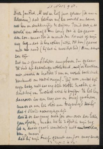 Letter to Jan Veth