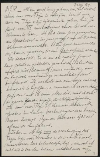 Letter to Jan Veth