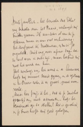 Letter to Jan Veth