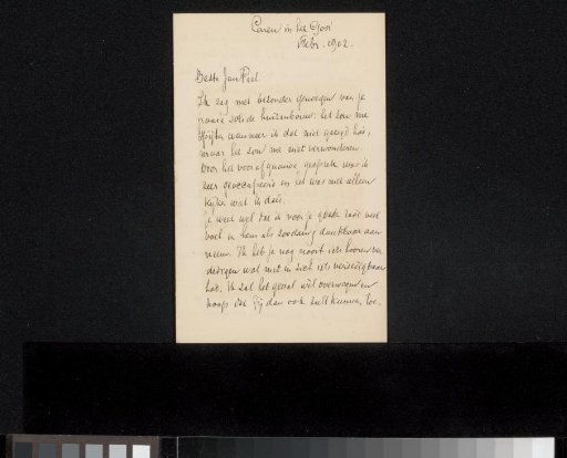 Letter to Jan Veth