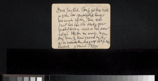 Letter to Jan Veth