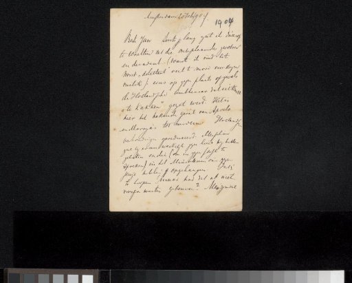 Letter to Jan Veth