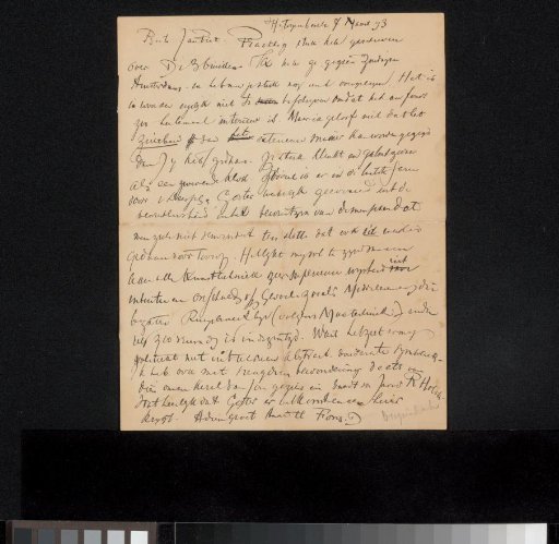 Letter to Jan Veth