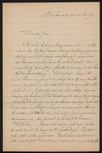 Letter to Jan Veth