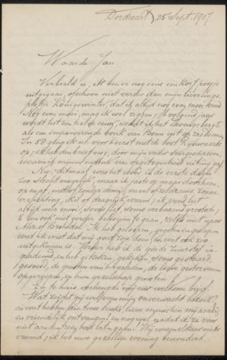 Letter to Jan Veth
