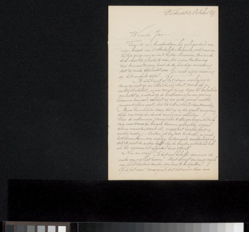 Letter to Jan Veth