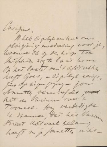 Letter to Jan Veth