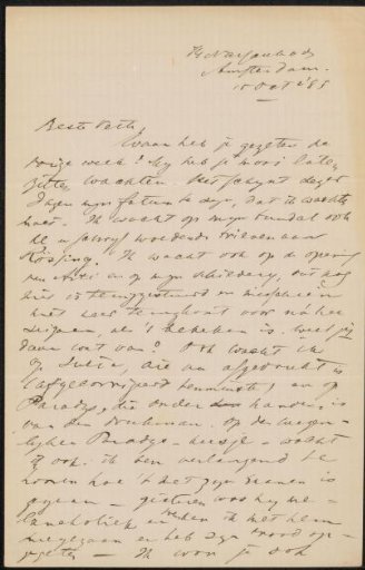 Letter to Jan Veth