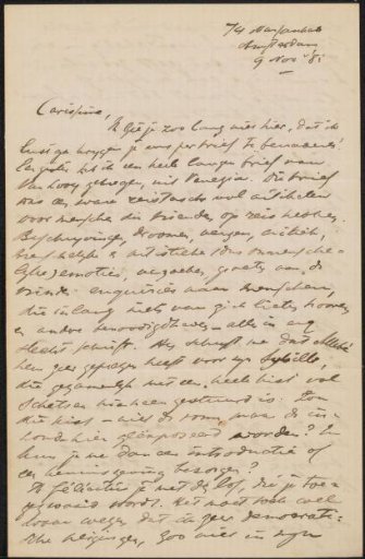 Letter to Jan Veth