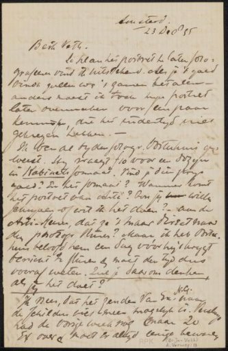 Letter to Jan Veth