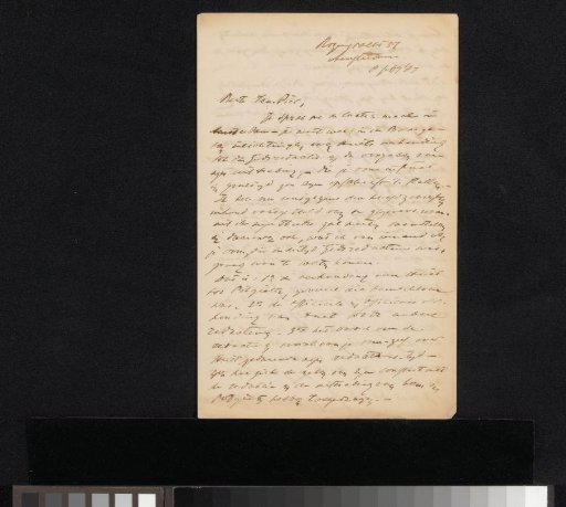 Letter to Jan Veth
