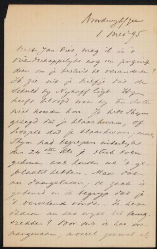Letter to Jan Veth