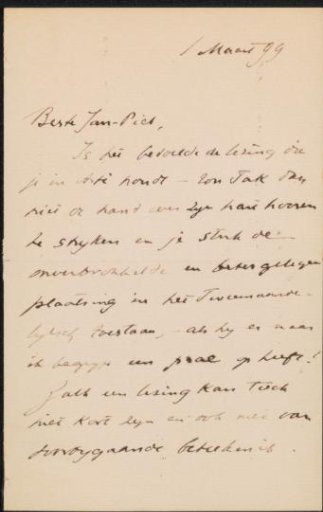 Letter to Jan Veth