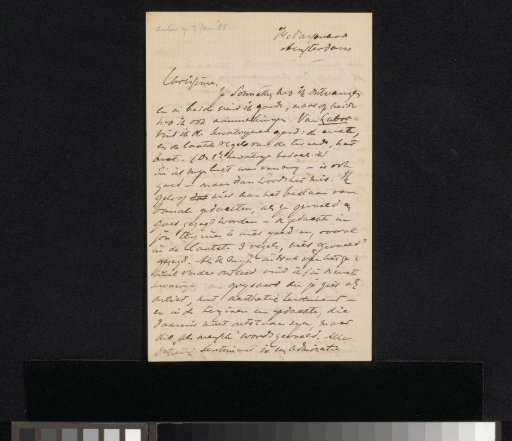 Letter to Jan Veth