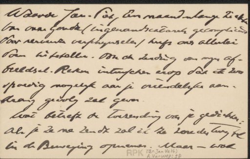 Letter to Jan Veth