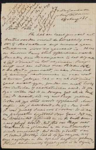 Letter to Jan Veth