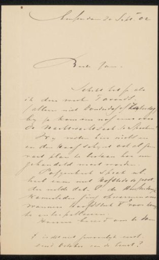 Letter to Jan Veth