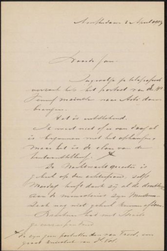 Letter to Jan Veth
