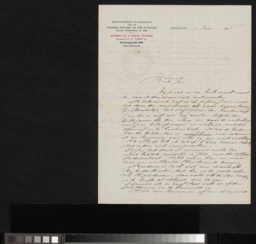 Letter to Jan Veth